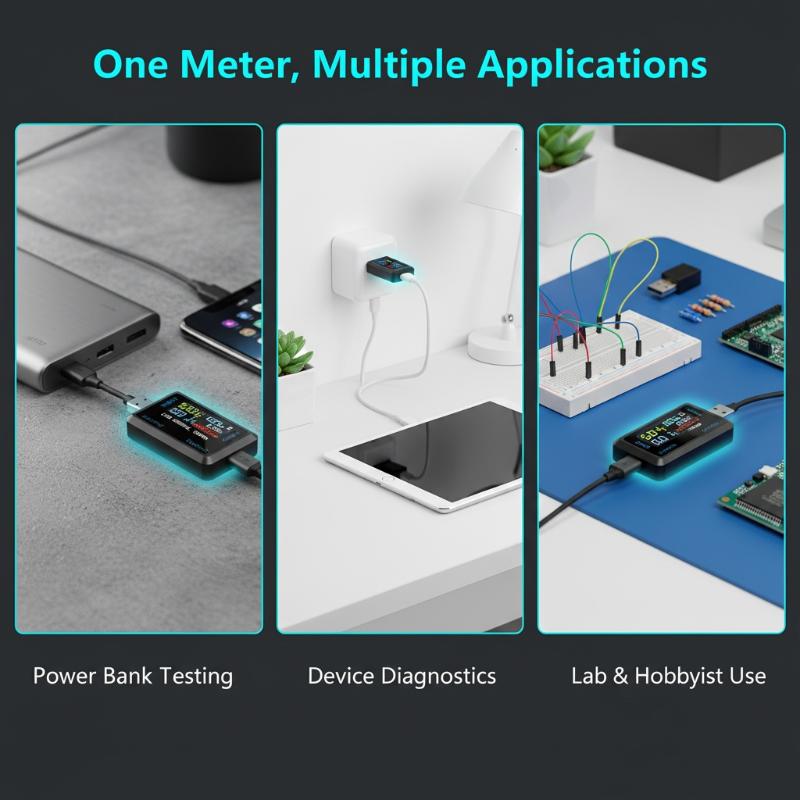 Usb Ammeter Tester - Testador de Capacidade, Voltímetro e Amperímetro