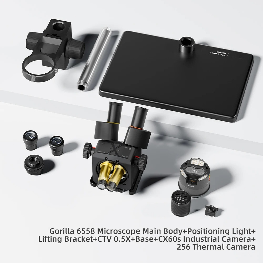 Repair Electronics - Microscópio Trinocular Qianli 6558, Zoom de