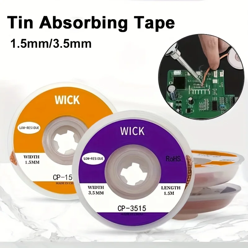 Solder Wick Braid - 1.5m desoldering trança fita de cobre