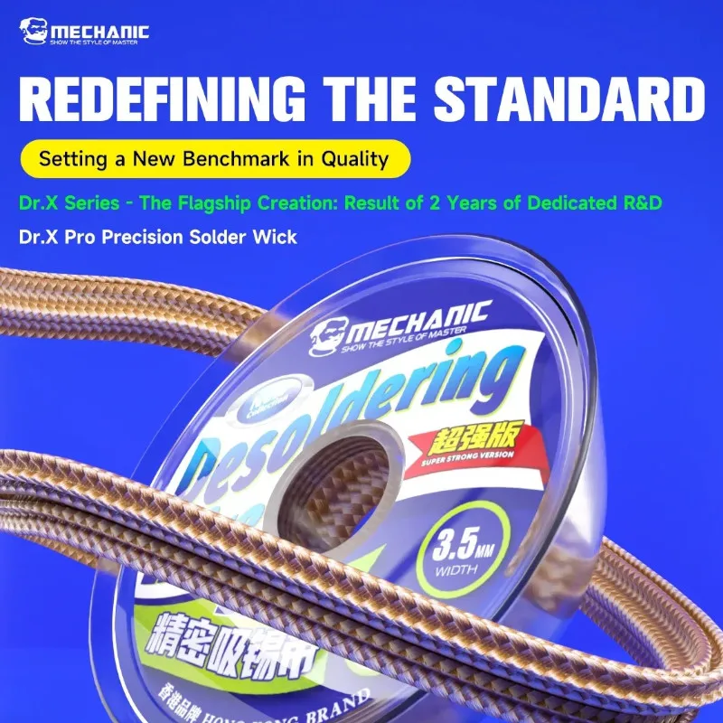 Solder Wick Braid - Mecánico dr. x pro desoldering trança