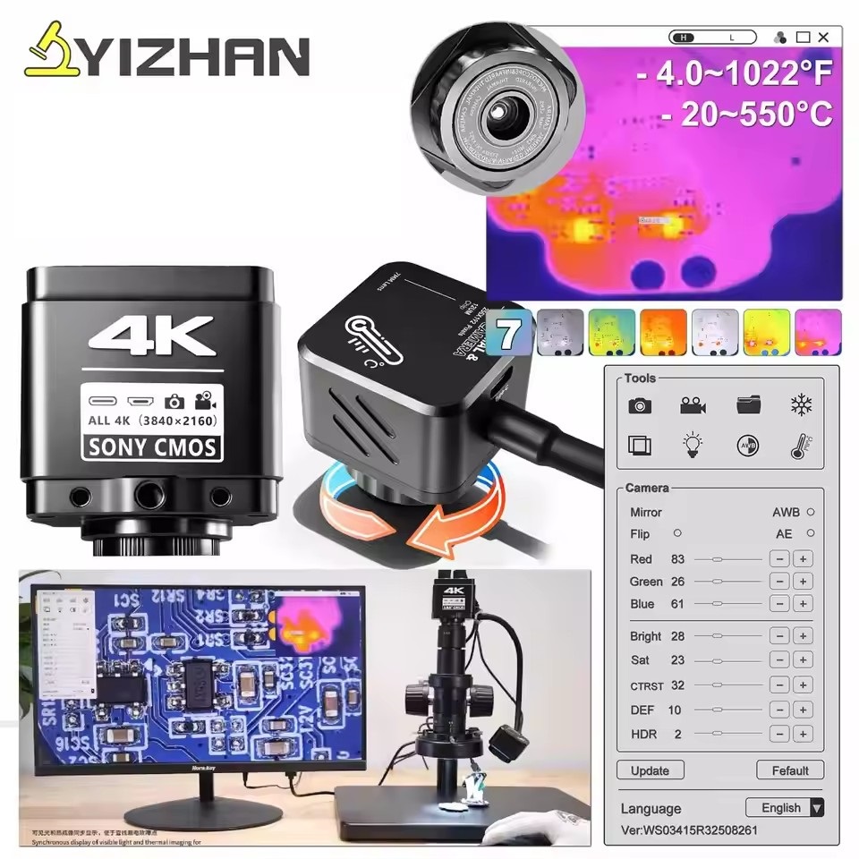 Repair Electronics - Câmera de Microscópio Térmico YIZHAN 256*192