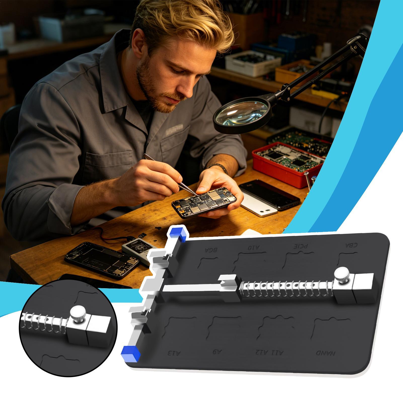 Electronics Repair For Beginners - Suporte Ajustável para Placa PCB, Grampo