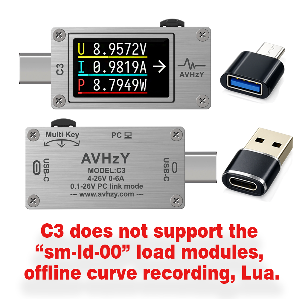 AVHzY USB 3.1 Medidor de energ - Usb Ammeter Tester avaliação e preço