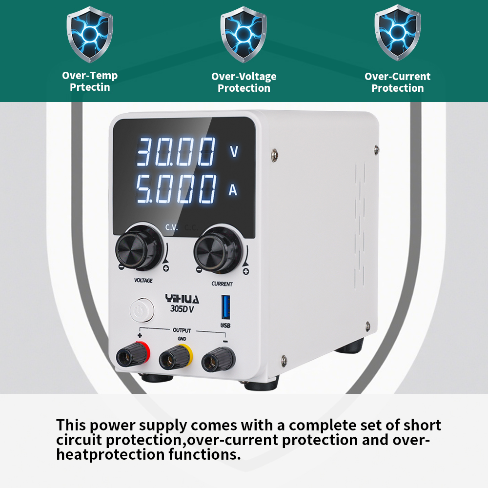 Yihua 305d-v 180w dc fonte de  - Electronics Repair Lab avaliação e preço
