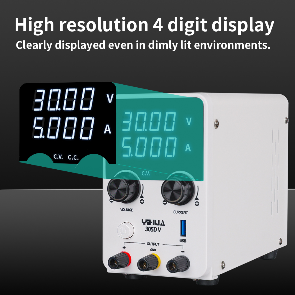 Yihua 305d-v 180w dc fonte de  - Electronics Repair Lab avaliação e preço