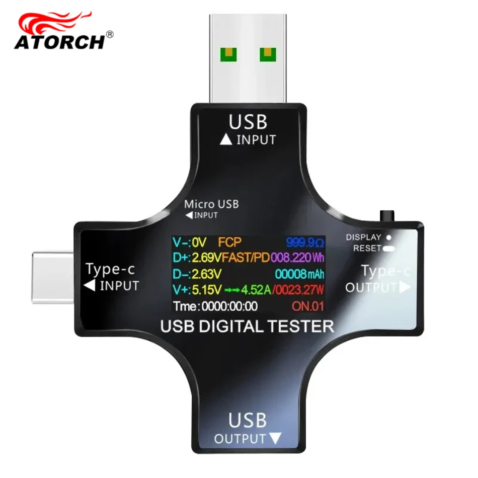 Testador usb dc tipo-c pd volt - Usb Ammeter Tester avaliação e preço