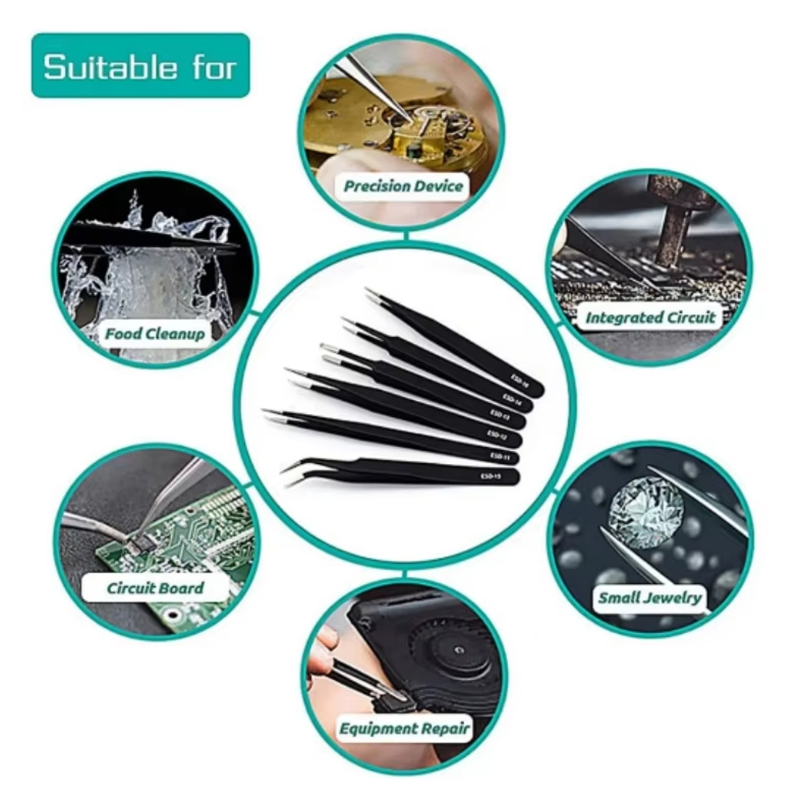 Pinça Antiestática de Aço Inox - Electronics Repair And Maintenance avaliação e preço