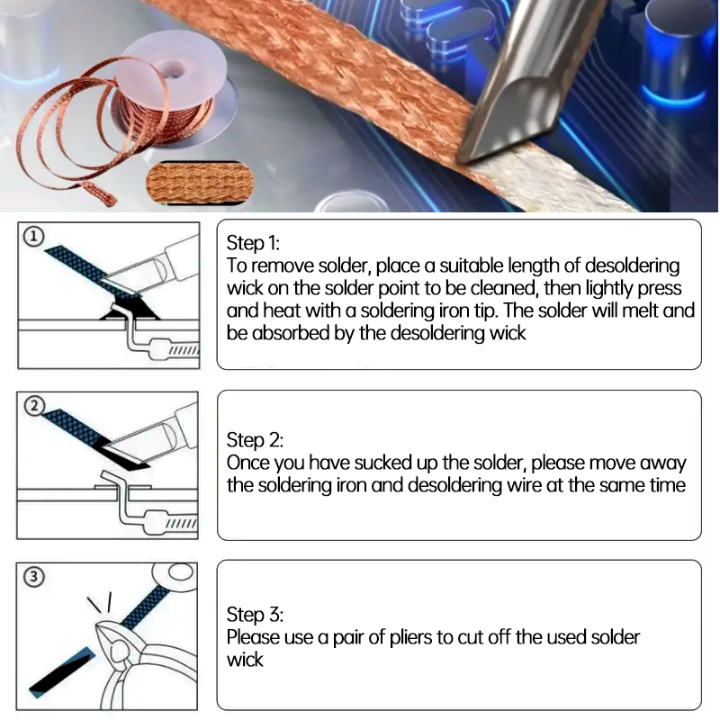 Fio de Cobre Desoldador Forte  - Solder Wick Braid avaliação e preço