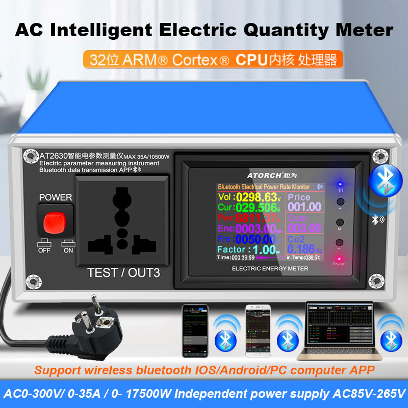 At2630 ac amperímetro voltímet - Usb Ammeter Tester avaliação e preço