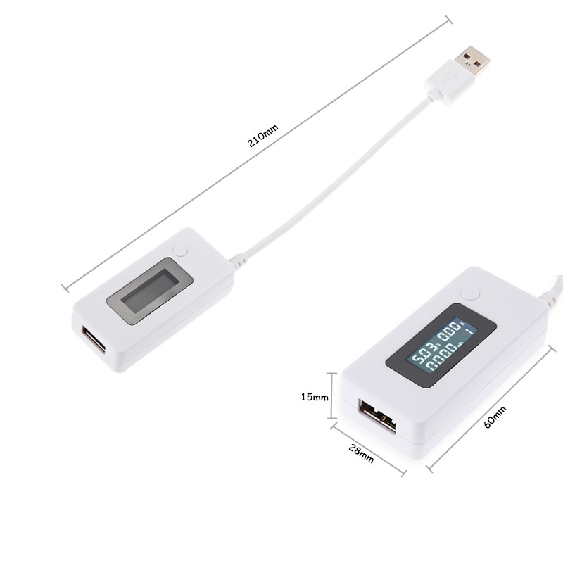 Tela lcd mini telefone criativ - Usb Ammeter Tester avaliação e preço